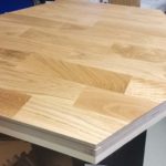 Grundplatte aus Parkett